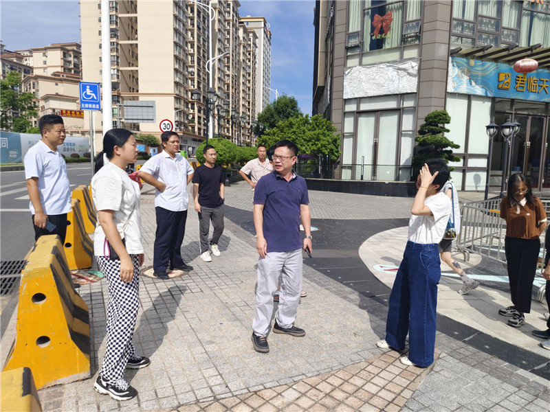 商讨关于试引进小摊贩事宜，确认摊位设置地点.jpg