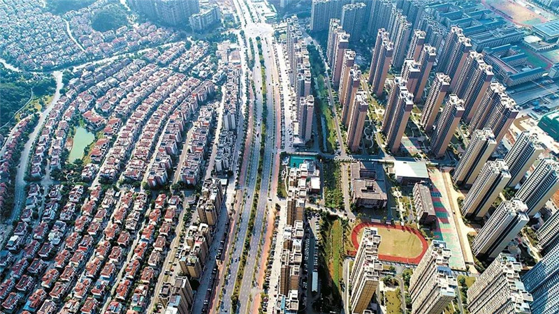 航拍看芙蓉新城就两个字震撼